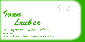 ivan lauber business card